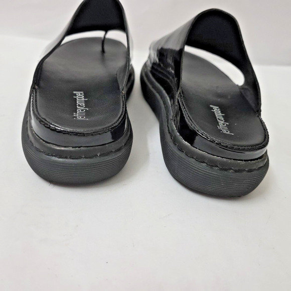 Jeffrey Campbell Chopper Platform Sandal Black Patent Leather Y2K size 9 - Picture 7 of 11